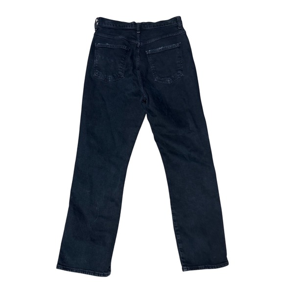 AGOLDE Los Angeles Women's Black Denim High Rise Straight Leg Jeans Size 27 - Picture 4 of 4